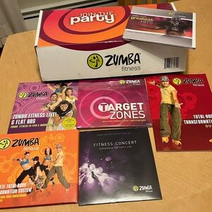 Zumba Fitness Join the Party Box with Two Toning Sticks and DVDs